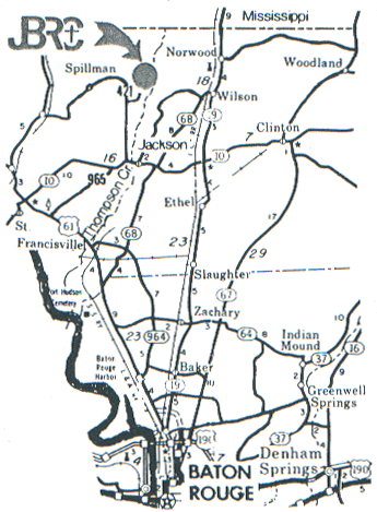 Map to Retreat Center